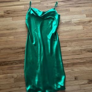 Bebe satin slip dress